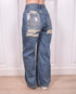 cross rhinestone bum ripped jeans