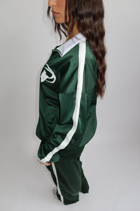 priority stripe tracksuit green