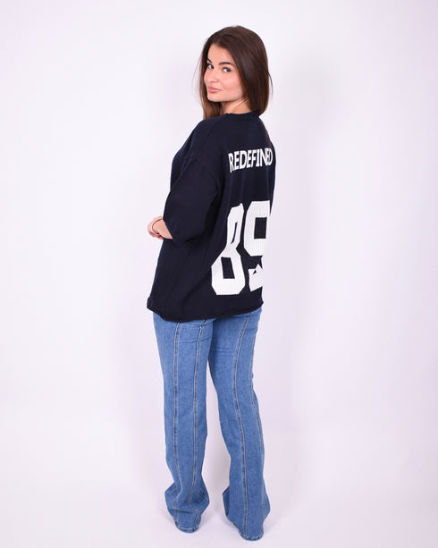 redefined knit jersey navy