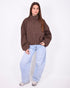 checkered bomber windjacket brown