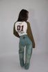 Priority focus Cropped longsleeve khaki