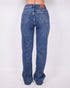 tall wide leg stretch jeans medium blue