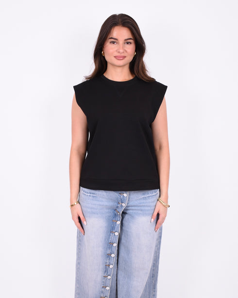 Sleeveless t-shirt Black