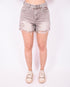 Ripped short washed brown