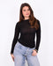 super soft cashmere top black