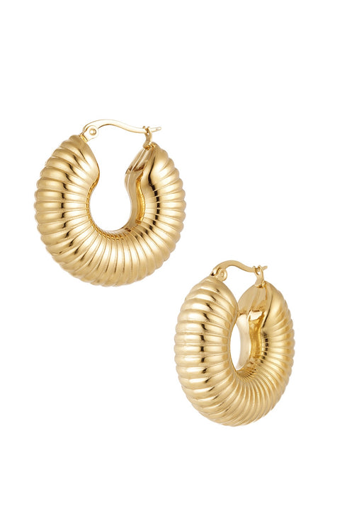 Santorini hoop earrings