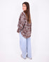 washed checkered flannel brown
