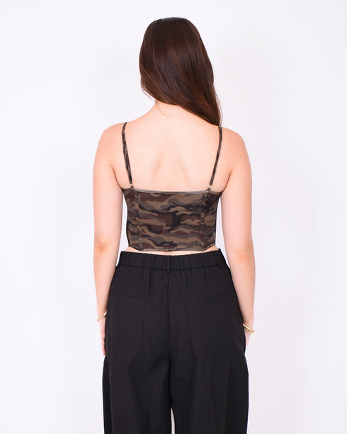 Camo corset top