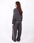 Checkered tracksuit black