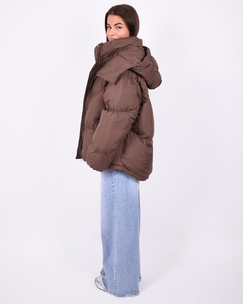 puffer coat brown