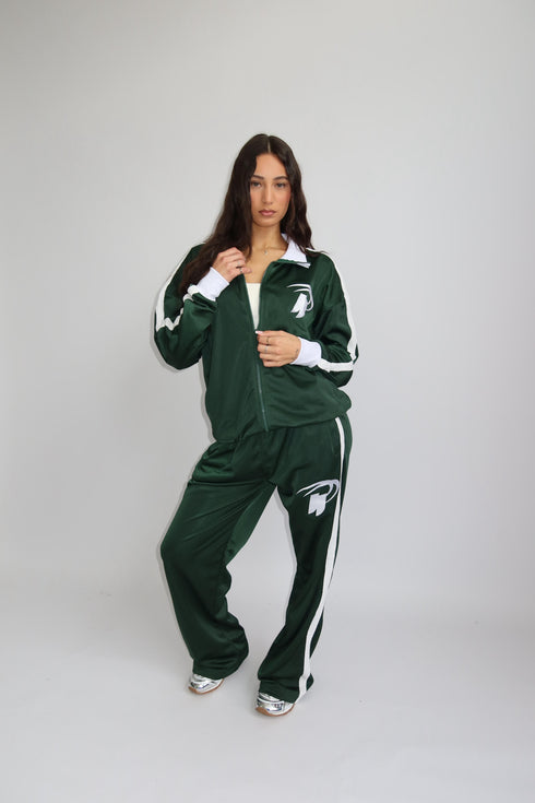 priority stripe tracksuit green