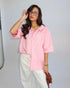 Priority amsterdam boxy fit blouse pink