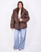 puffer coat brown