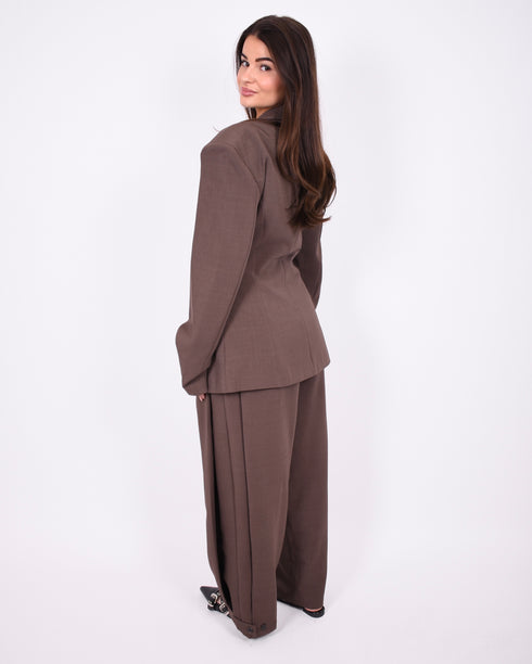 Leila blazer brown