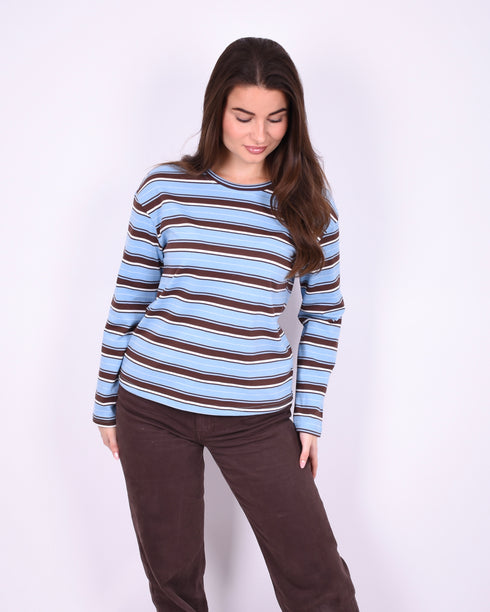 striped longsleeve blue/brown