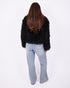 gold detail stretch jeans blue