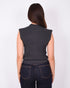 sequin spencer top dark grey