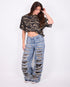 ripped camo jeans