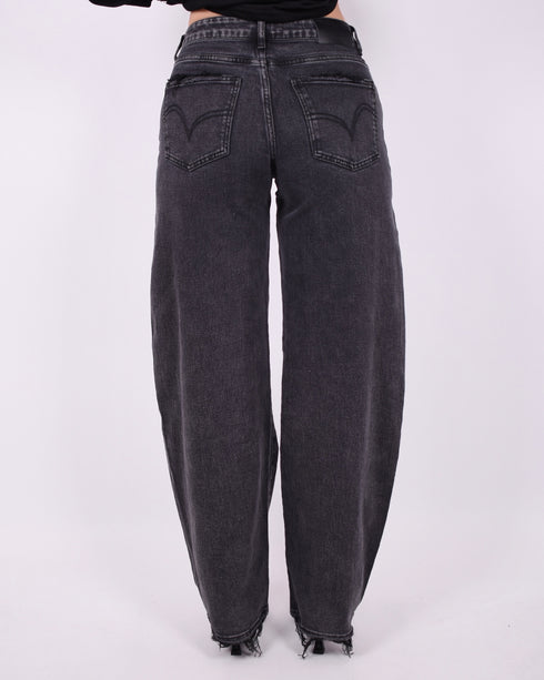 Dark grey Barrel stretch jeans