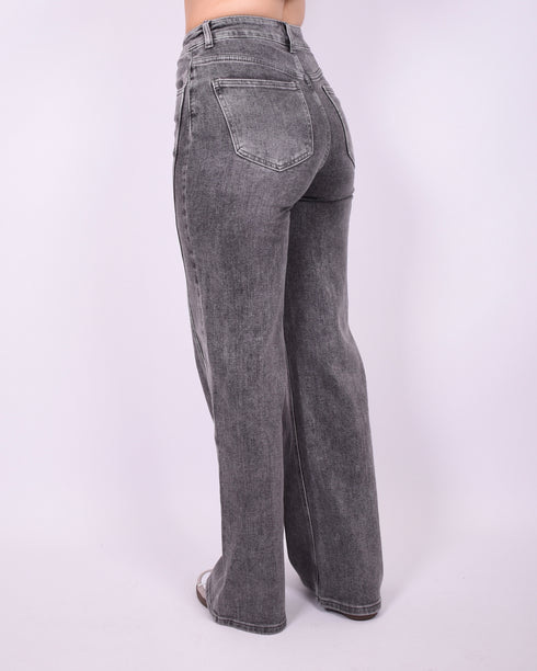 lined stretch jeans grey