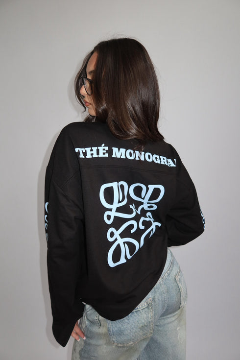 Priority monogram longsleeve black