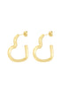 Open heart earrings