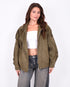 suede bomber jacket khaki