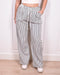 Striped pants white/navy