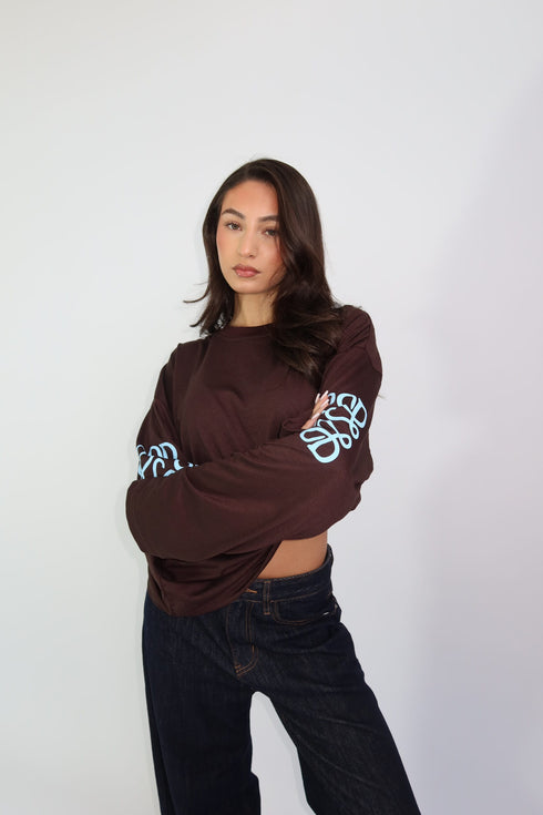priority monogram longsleeve choco
