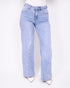 Studs Wide leg stretch jeans light blue