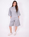 lounge jort set light grey