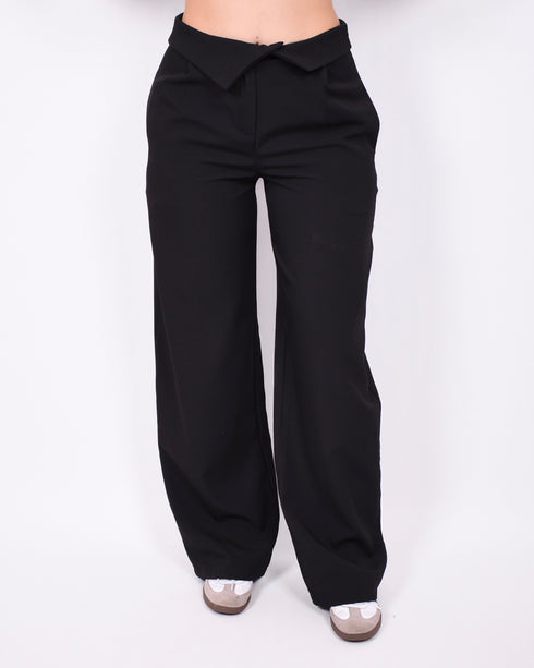 foldover pantalon black