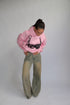 Priority spice lace hoodie pink