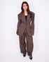 Leila blazer brown