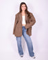 oversized wool blazer camel