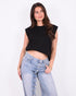 Sleeveless t-shirt Black