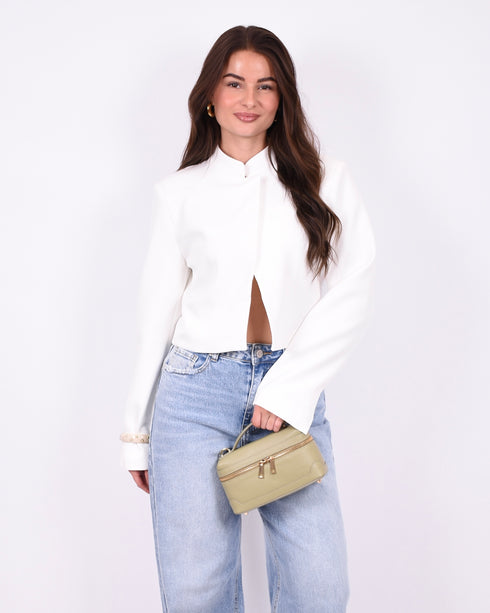 Alix Split blazer white