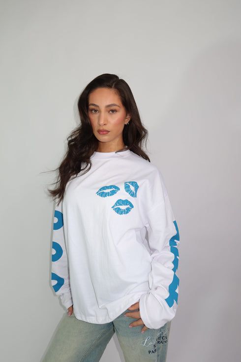 ppp longsleeve white/blue