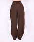 Pleated pantalon Brown