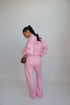 priority bomber jacket set pink
