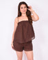 flowy set brown