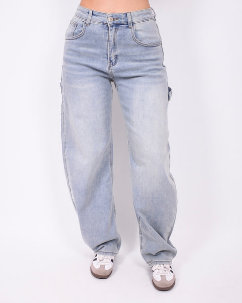 carpenter balloon stretch jeans blue
