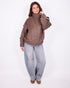 suede bomber jacket brown