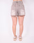 Ripped short washed brown