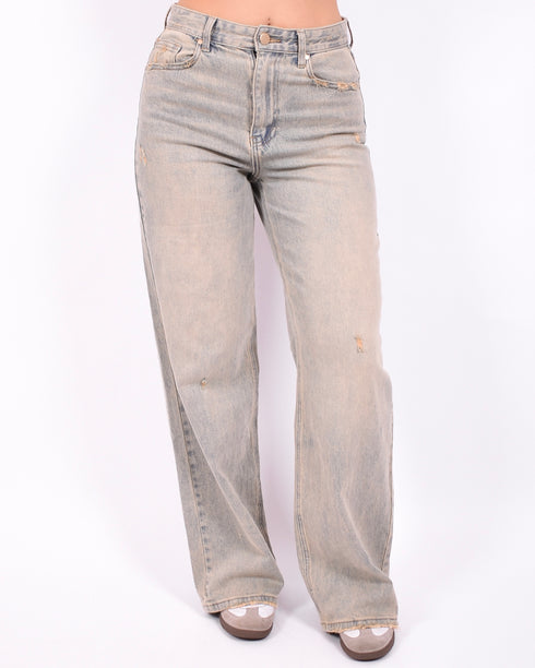 Vintage washed stretch jeans