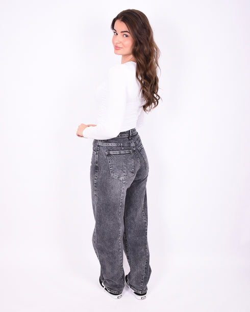 Balloon stretch jeans dark grey
