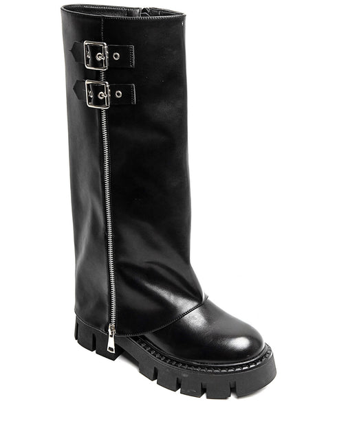 High Gabby biker boots black