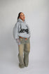 Priority spice Lace hoodie light grey