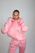 Priority sporty logo tracksuit pink