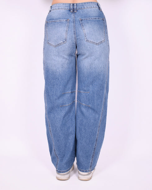 Petit Balloon patch stretch jeans